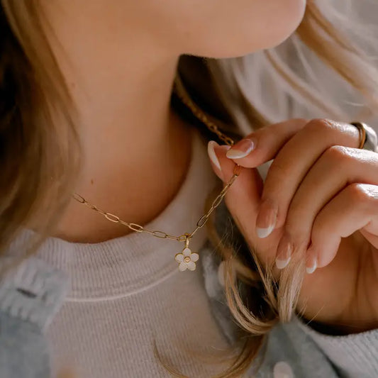 Consider the Wildflowers Charm Necklace I Christian Jewelry