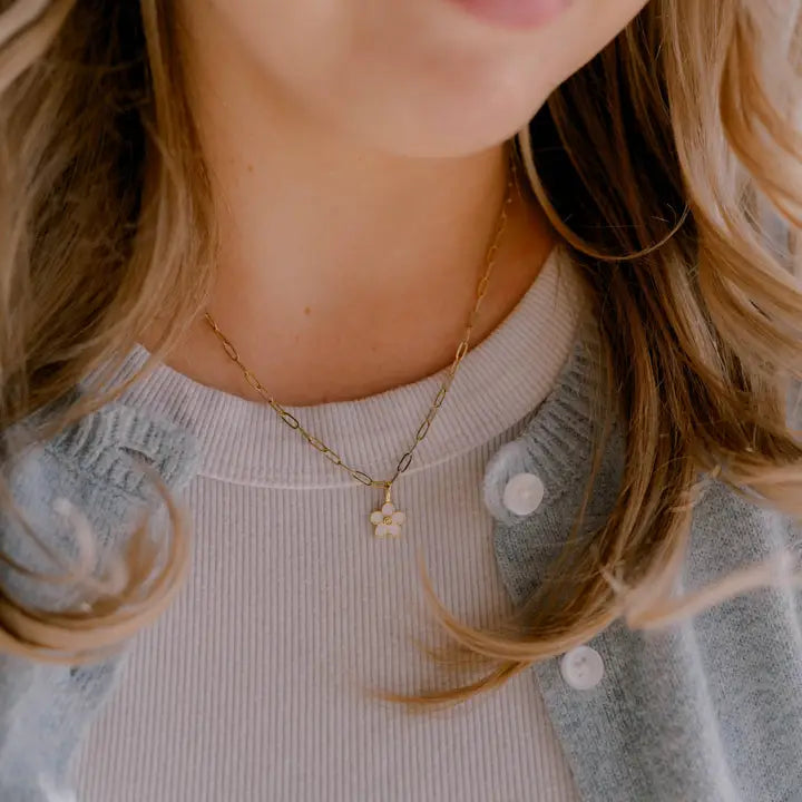 Consider the Wildflowers Charm Necklace I Christian Jewelry