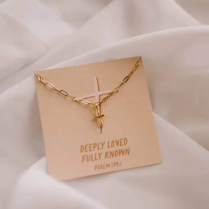 Deeply Loved Fully Known Charm Necklace I Christian Jewelry