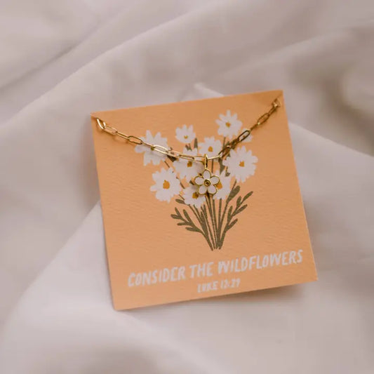 Consider the Wildflowers Charm Necklace I Christian Jewelry
