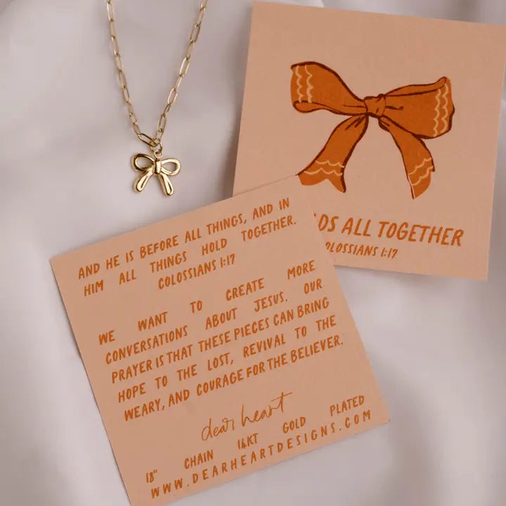 He Holds All Together Charm Necklace I Christian Jewelry